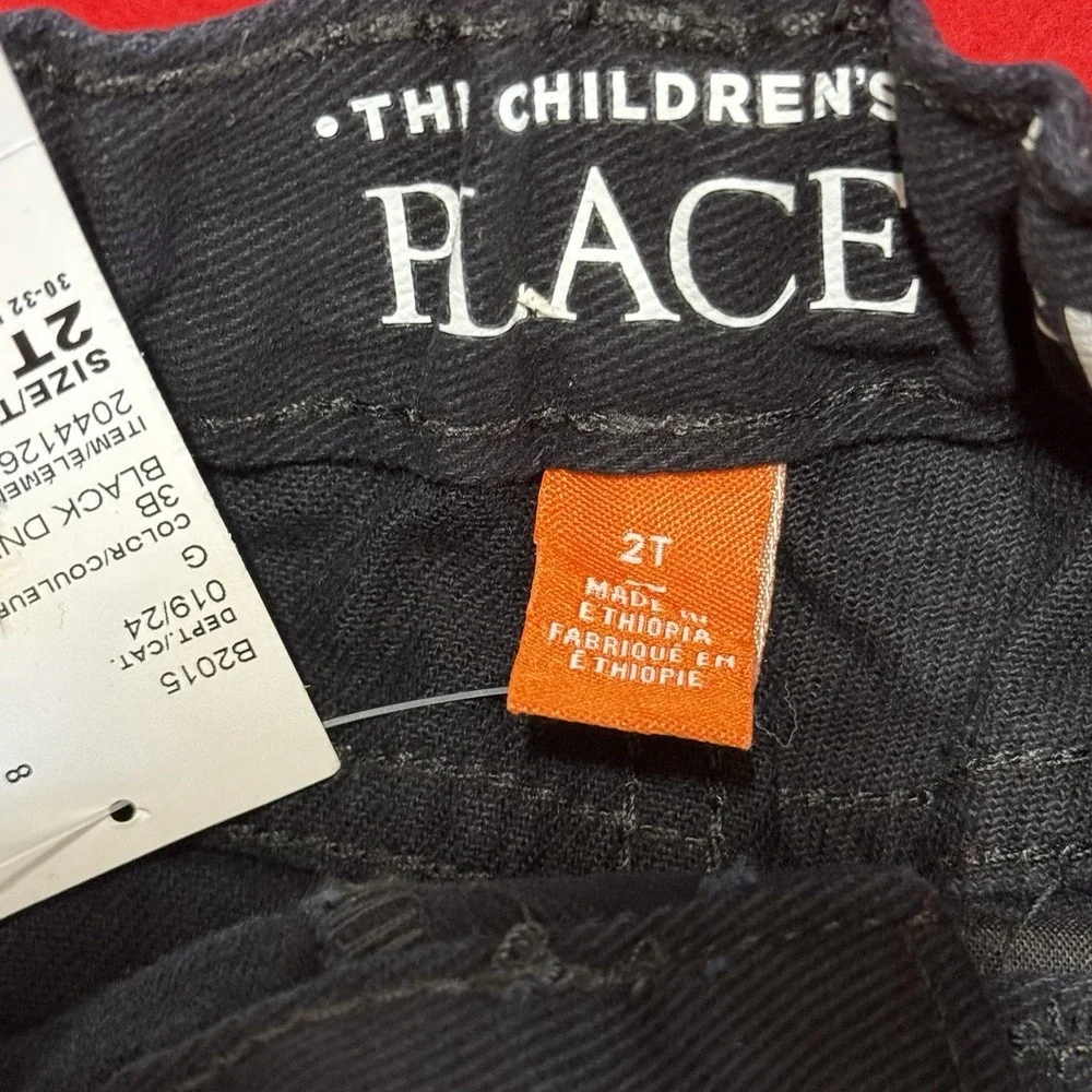 Lot Of 2 Pairs Toddler Boys 2T Skinny Black Jeans A Children's Place New